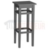 Tabouret de bar en pin massif sans dossier - Chester