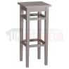 Tabouret de bar en pin massif sans dossier - Chester