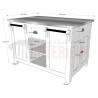 Ilot central de cuisine en pin massif - Nessy