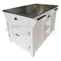 Ilot central de cuisine en pin massif - Nessy
