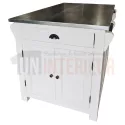 Ilot central de cuisine en pin massif - Nessy