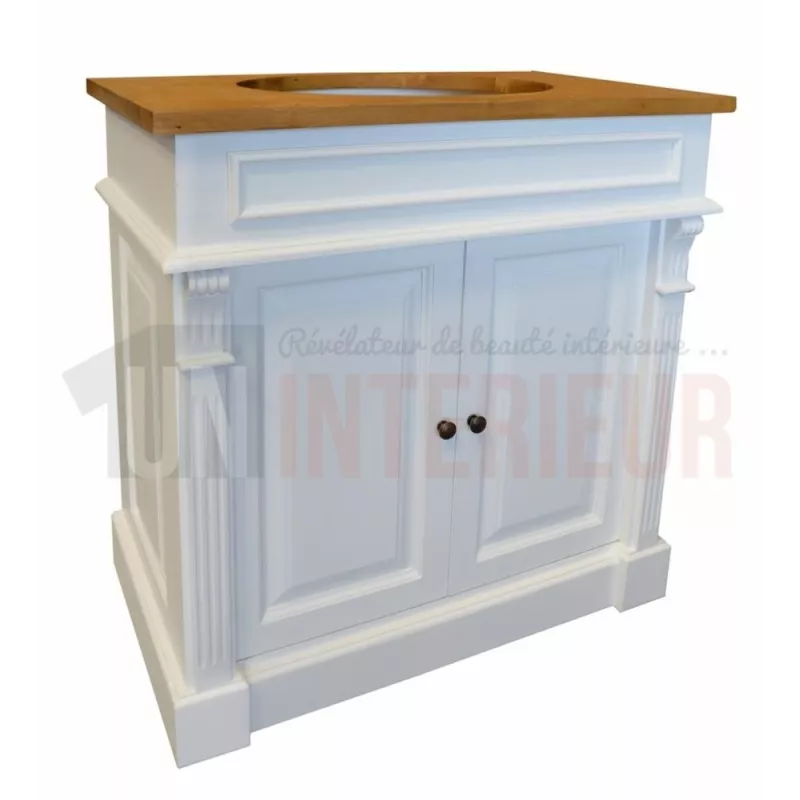 Meuble bain en pin massif 1 vasque - Chester