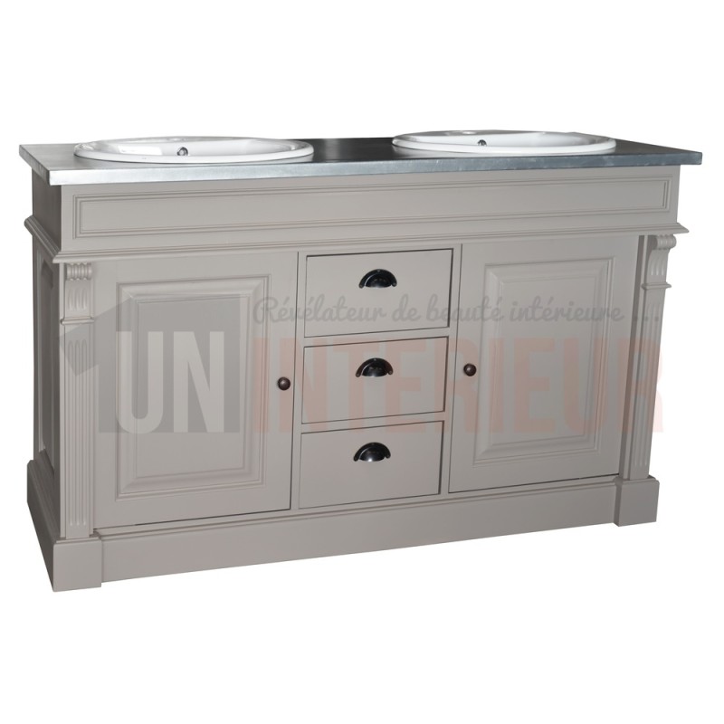 Meuble bain en pin massif 1 vasque - Chester