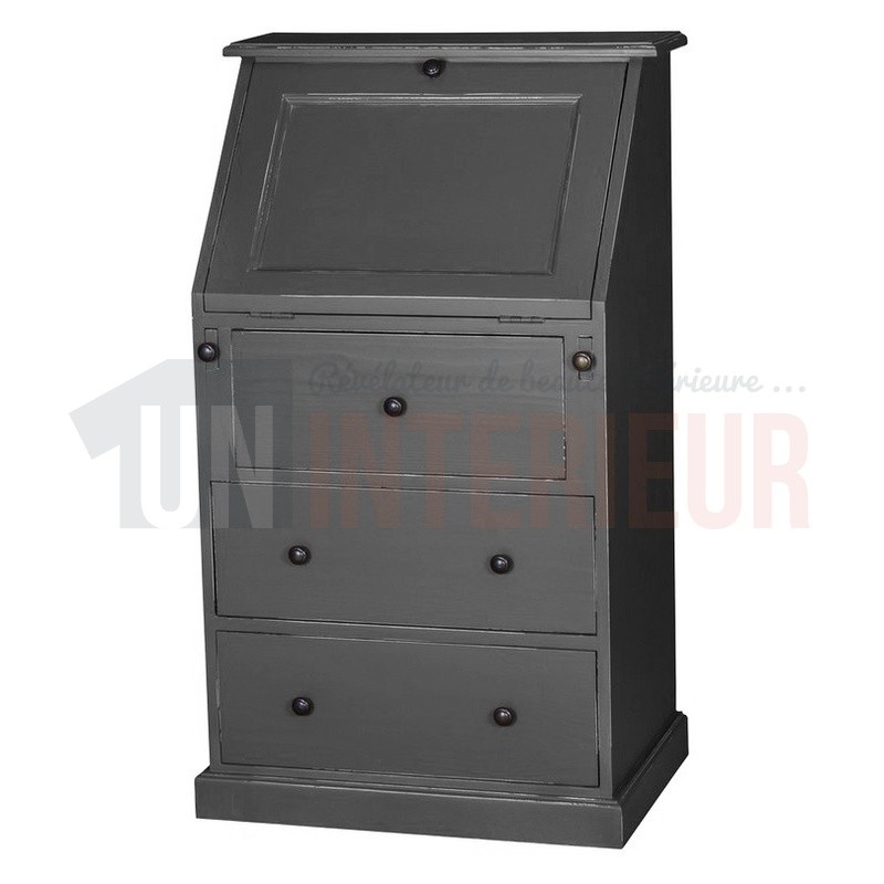 Petit secrétaire dos d'âne en pin massif - Donkey