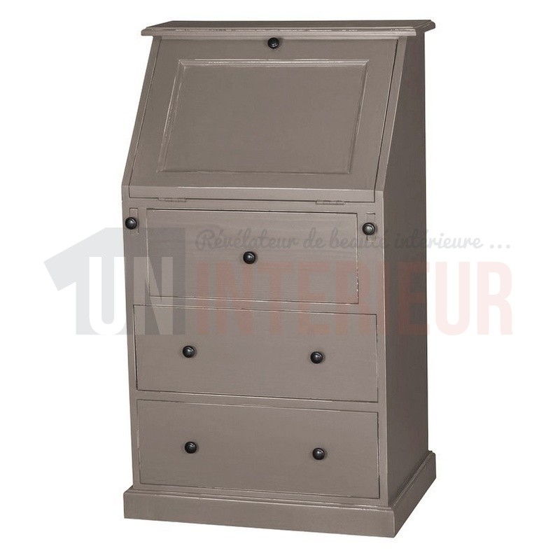 Petit secrétaire dos d'âne en pin massif - Donkey