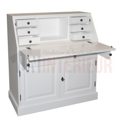 Secrétaire dos d'âne, scriban en pin massif - Donkey