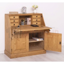 Secrétaire dos d'âne, scriban en pin massif - Donkey