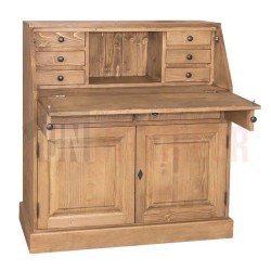 Secrétaire dos d'âne, scriban en pin massif - Donkey