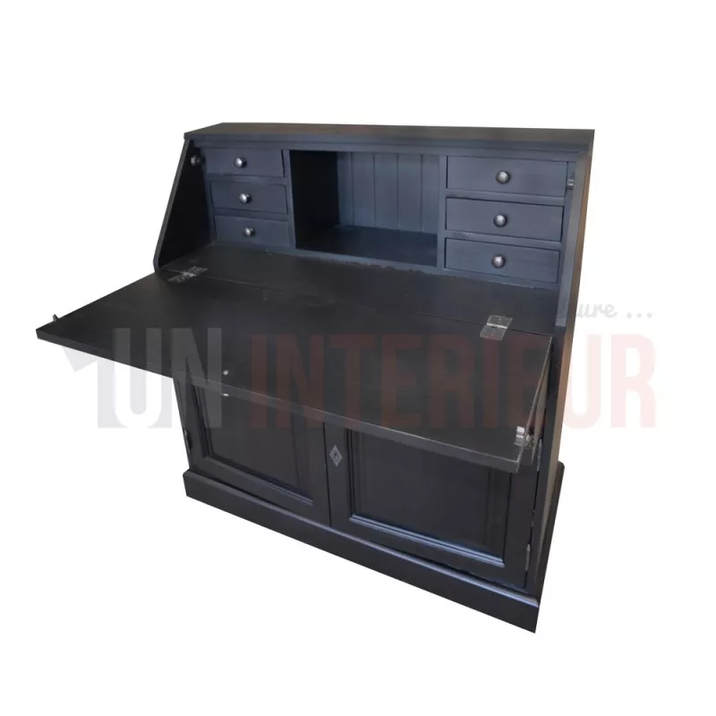 Secrétaire dos d'âne, scriban en pin massif - Donkey