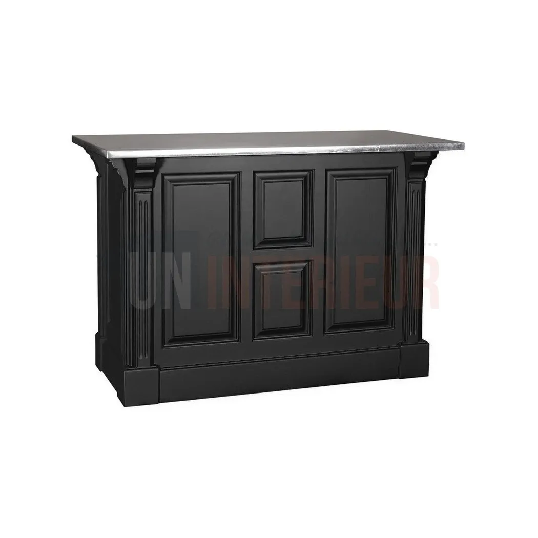 Comptoir de cuisine ou de caisse en pin massif 140cm (107cm de haut) - Chester