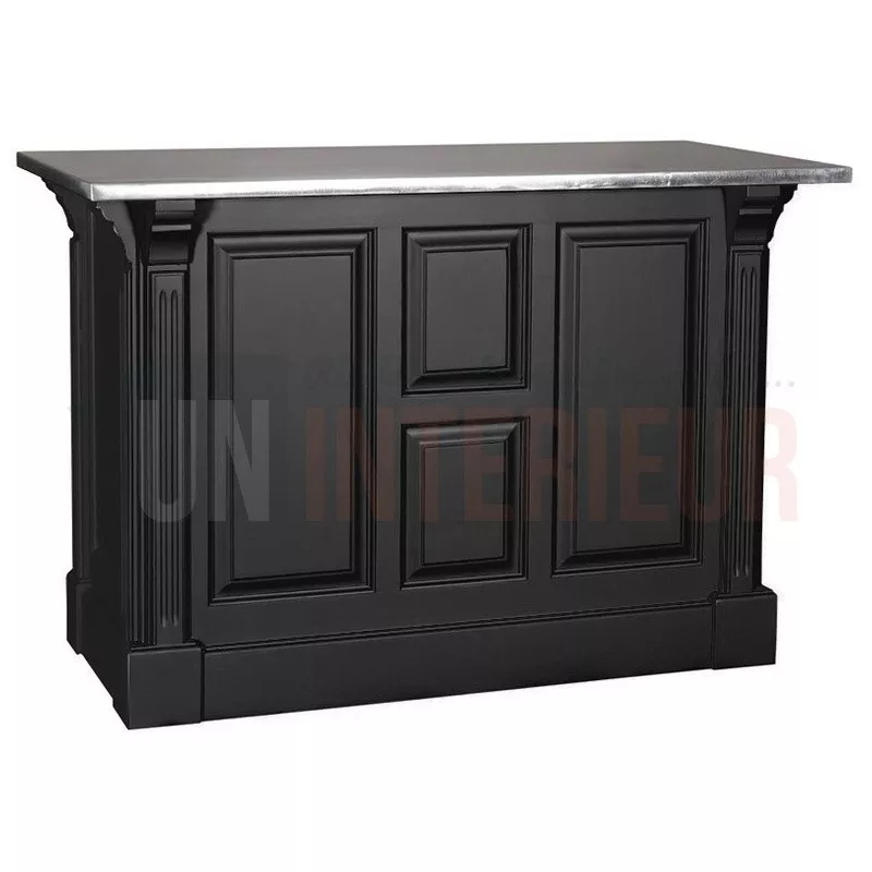 Comptoir de cuisine ou de caisse en pin massif 140cm (107cm de haut) - Chester