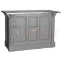 Comptoir de cuisine ou de caisse en pin massif 140cm (107cm de haut) - Chester