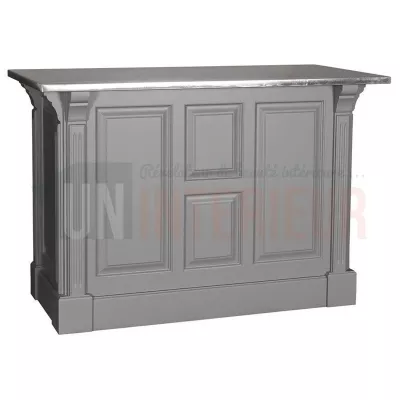 Comptoir de cuisine ou de caisse en pin massif 140cm (107cm de haut) - Chester
