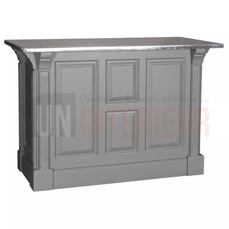 Comptoir de cuisine ou de caisse en pin massif 140cm (107cm de haut) - Chester