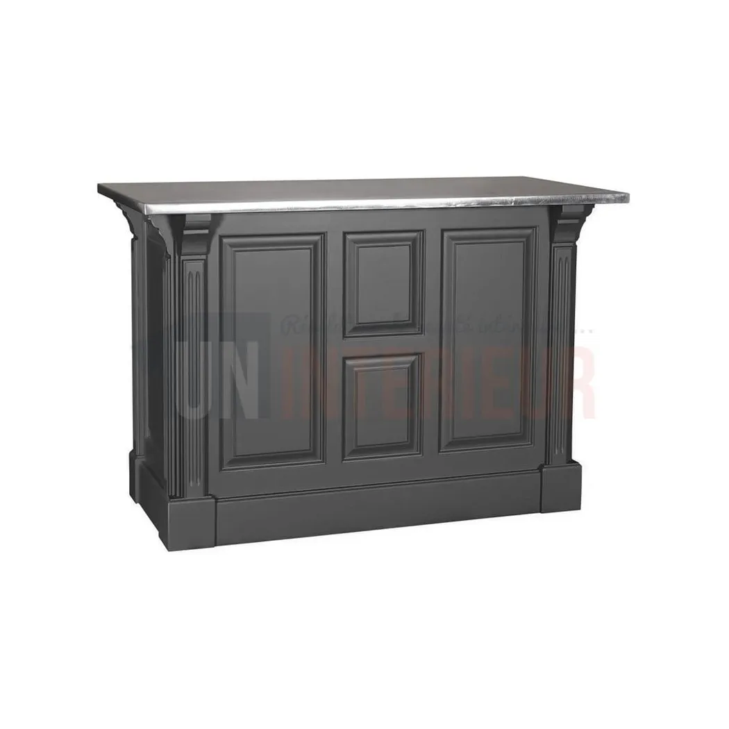 Comptoir de cuisine ou de caisse en pin massif 140cm (107cm de haut) - Chester