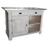 Comptoir de cuisine en pin massif 140cm (95cm de haut) - Chester