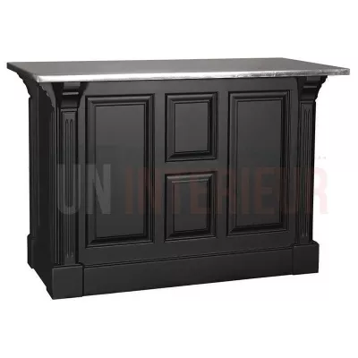 Comptoir de cuisine en pin massif 140cm (95cm de haut) - Chester