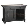 Comptoir de cuisine en pin massif 140cm (95cm de haut) - Chester