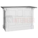 Comptoir de cuisine en pin massif 140cm (95cm de haut) - Chester