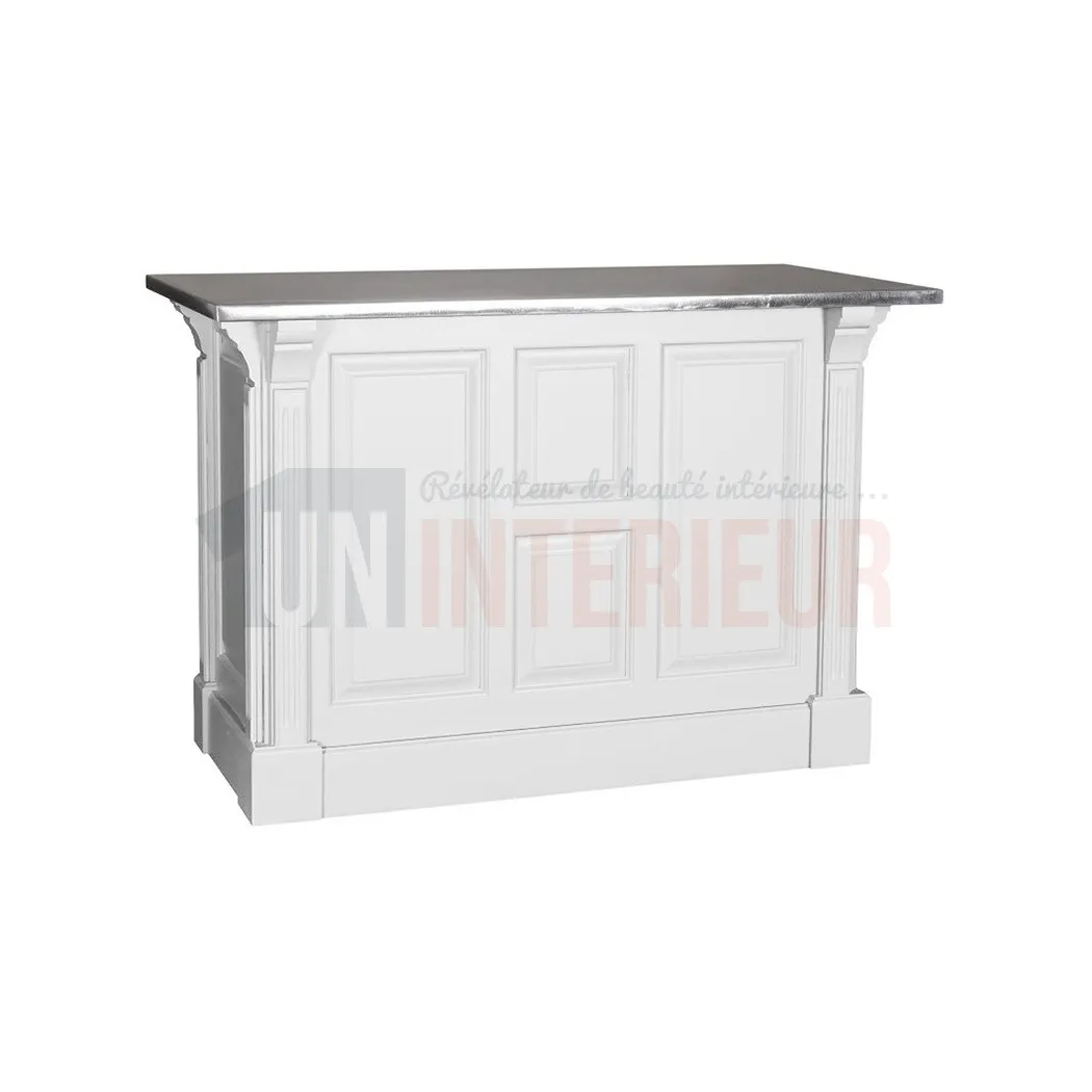 Comptoir de cuisine en pin massif 140cm (95cm de haut) - Chester