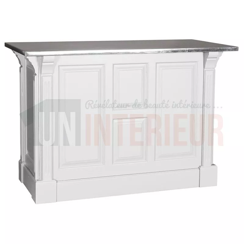Comptoir de cuisine en pin massif 140cm (95cm de haut) - Chester