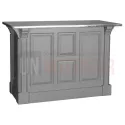 Comptoir de cuisine en pin massif 140cm (95cm de haut) - Chester
