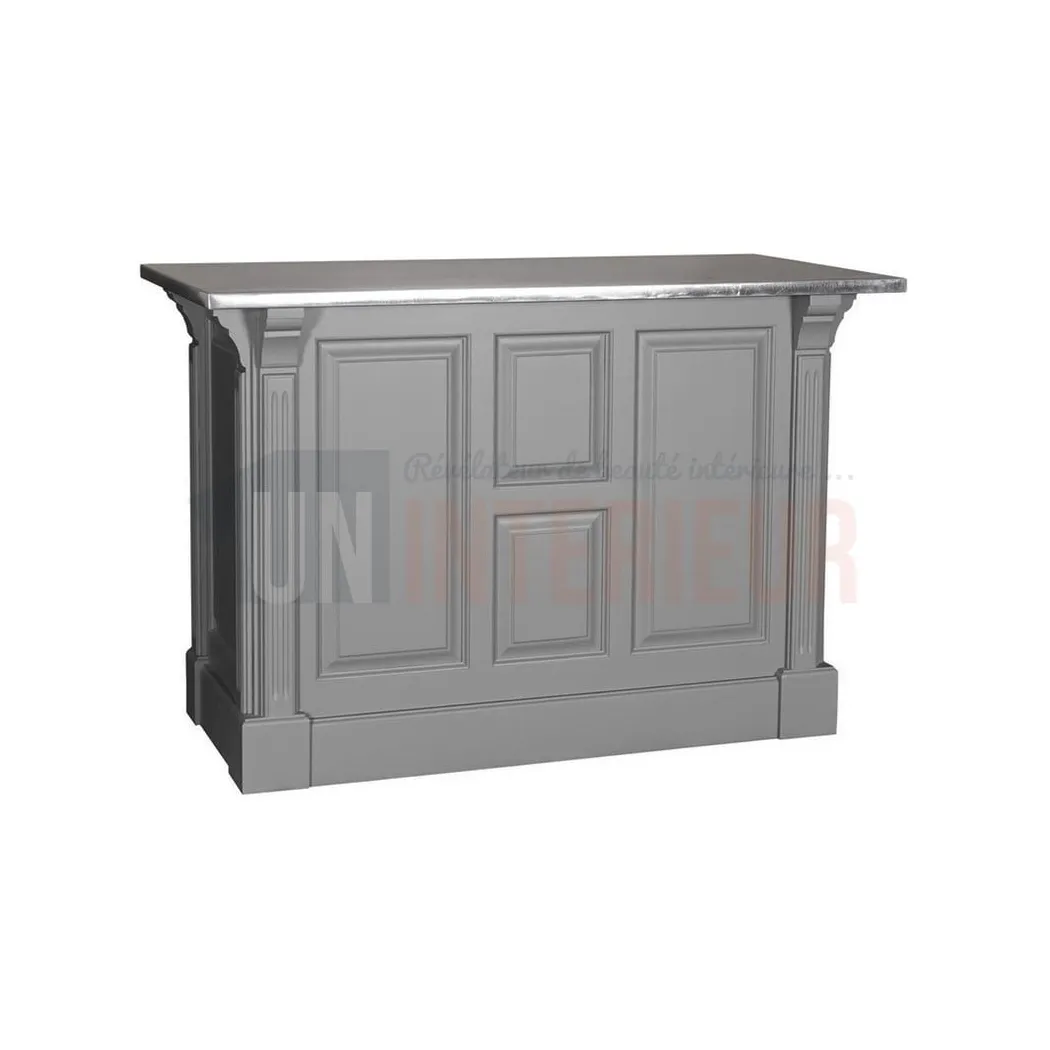 Comptoir de cuisine en pin massif 140cm (95cm de haut) - Chester