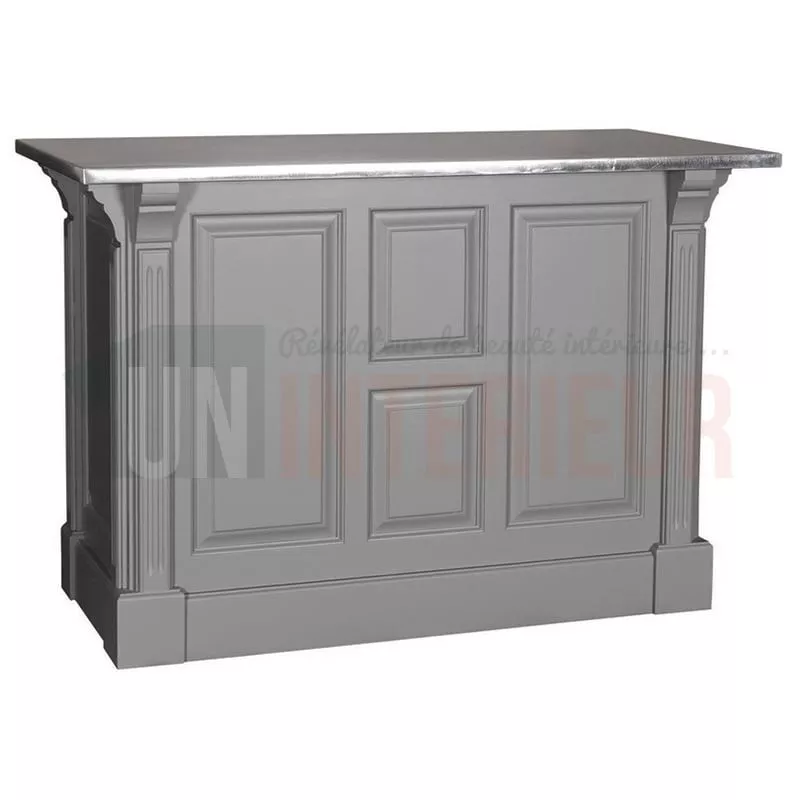 Comptoir de cuisine en pin massif 140cm (95cm de haut) - Chester