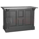 Comptoir de cuisine en pin massif 140cm (95cm de haut) - Chester
