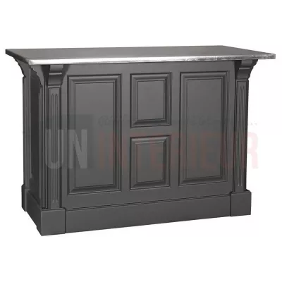 Comptoir de cuisine en pin massif 140cm (95cm de haut) - Chester