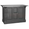 Comptoir de cuisine en pin massif 140cm (95cm de haut) - Chester