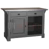 Comptoir de cuisine en pin massif 140cm (95cm de haut) - Chester