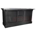 Comptoir en pin massif 190cm passe-plat (95cm de haut) - Chester