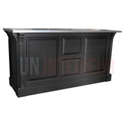 Comptoir en pin massif 190cm passe-plat (95cm de haut) - Chester