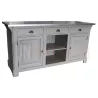 Comptoir en pin massif 190cm passe-plat (95cm de haut) - Chester