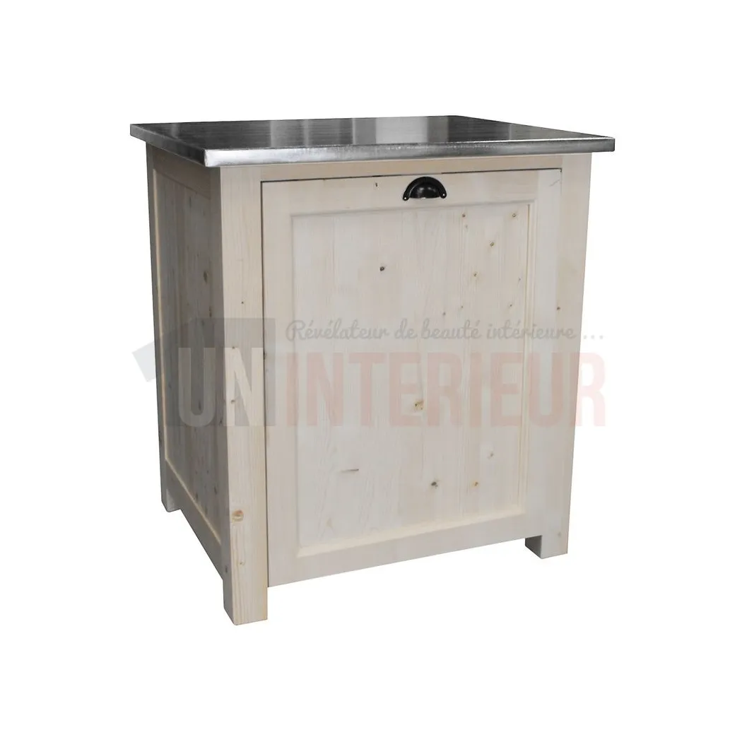 Meuble de cuisson en pin massif pour four et plaque - Straight