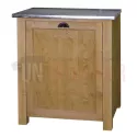Meuble lave-vaisselle en pin massif encastrable - Straight