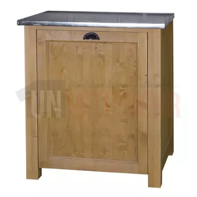 Meuble lave-vaisselle en pin massif encastrable - Straight