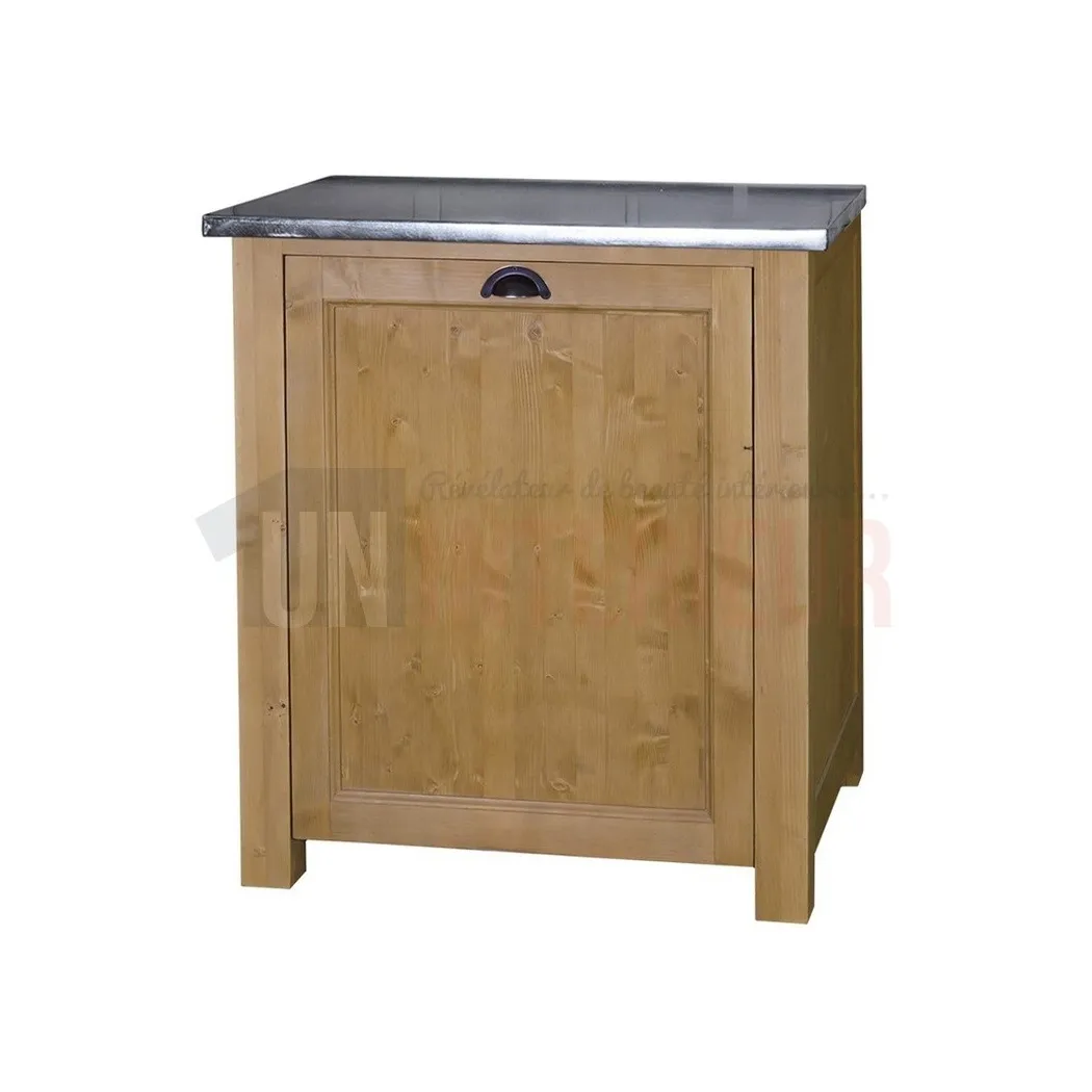 Meuble lave-vaisselle en pin massif encastrable - Straight