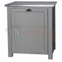 Meuble lave-vaisselle en pin massif encastrable - Straight