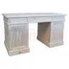 Bureau 140cm en pin massif équipé de 3 tiroirs et 2 portes - President
