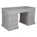 Bureau 140cm en pin massif équipé de 3 tiroirs et 2 portes - President