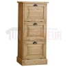 Petit rangement de bureau en pin massif ou meuble classeur - Burrington