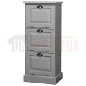 Petit rangement de bureau en pin massif ou meuble classeur - Burrington