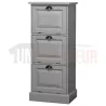 Petit rangement de bureau en pin massif ou meuble classeur - Burrington