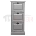 Petit rangement de bureau en pin massif ou meuble classeur - Burrington