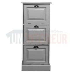 Petit rangement de bureau en pin massif ou meuble classeur - Burrington