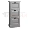 Petit rangement de bureau en pin massif ou meuble classeur - Burrington