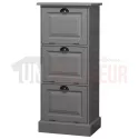 Petit rangement de bureau en pin massif ou meuble classeur - Burrington