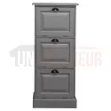 Petit rangement de bureau en pin massif ou meuble classeur - Burrington